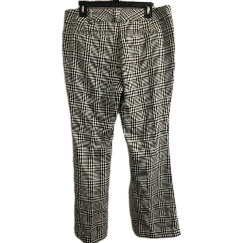 NEW 7th avenue Design Studio NY&CO Pants 14 Petite Black And White Checkered - Picture 3 of 8